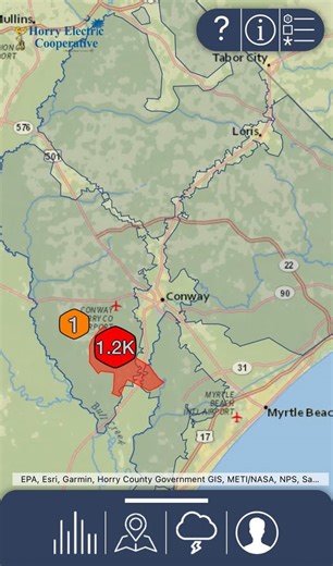 350 customers still without power in Conway; crews continue work