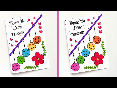Thank You Card Ideas 😍 | Easy & Super Thank You Card | How to Make Easy Thank You Card for Teacher
