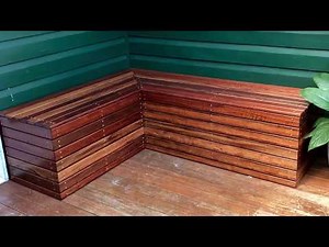 DIY Bench Seat Build - Recycled Hardwood Slats