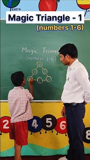 Magic Triangle (1-6) | Math magic | Magic puzzle | Innovative Ideas #triangle #magicalmaths #puzzle