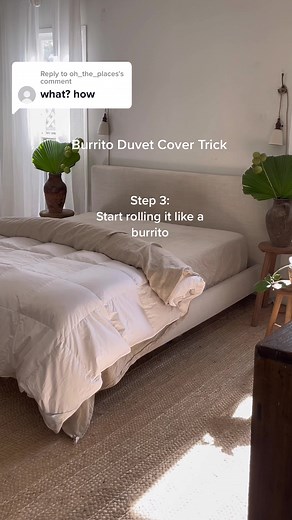 Easy Burrito Method for Putting on Your Duvet Cover
