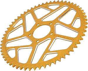 JFG RACING Sur Ron Rear Sprocket,60T Dirt Bike Rear Sprocket for Electric Bike Surron/Sur-Ron/Sur Ron X/Sur Ron S/X160/X260 (Gold)