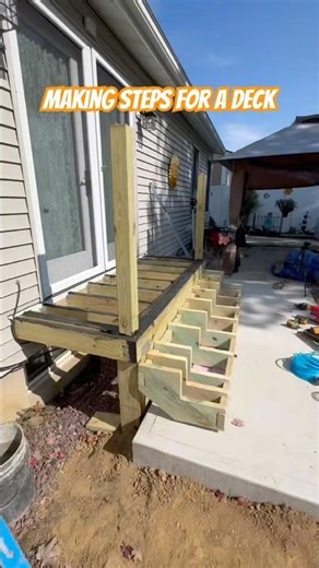 Making Steps for Deck #diy #constructionchannel #steps #deck #howto #stepbystep #trending #viral