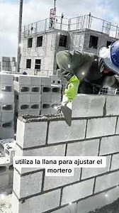 🧱 Así Construyen una Pared de Bloques Perfectamente Alineada | Proceso Paso a Paso