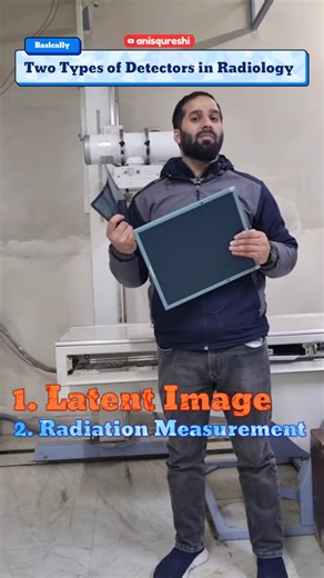 Anis Qureshi 🍁 on Instagram: "Two important detectors in Radiology 📸⚛️ 📌 Image detection vs Dose detection Know the difference — it’s a must for exams & daily practice. In this reel, I’ve explained two major types of detectors used in radiology: 🔹 X-ray Cassette (Image Detector) • Forms a latent image after X-ray exposure • Used in conventional radiography & CR systems • Image becomes visible after processing 🔹 TLD Badge (Dose Detector) • Measures absorbed radiation dose • Used for personne