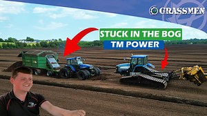 Back when the sun was shining and the rain wasn’t a worry, we took a visit down to the moss! Craig got chatting to Dominic about how they operate in the challenging conditions of the bog harvesting peat! | GRASSMEN