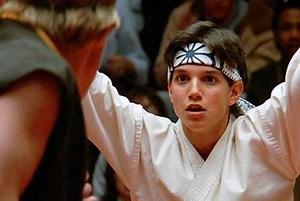 17K views · 161 reactions | Released June 22, 1984, The Karate Kid is an American martial arts drama film produced by Jerry Weintraub, directed by John G. Avildsen, written by Robert Mark Kamen, and starring Ralph Macchio, Pat Morita and Elisabeth Shue. | Killer Kitsch | Facebook