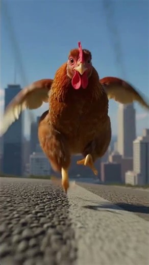 This Chicken Survived the Explosion?! 🐔💥 #funnyanimals #animalshorts #cuteanimals