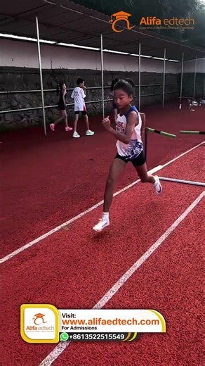 Kids Hurdle Training: Young Athlete Shows Speed, Agility and Running Technique