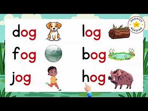 Word Family OG Words Reading Practice with Phonics CVC Words