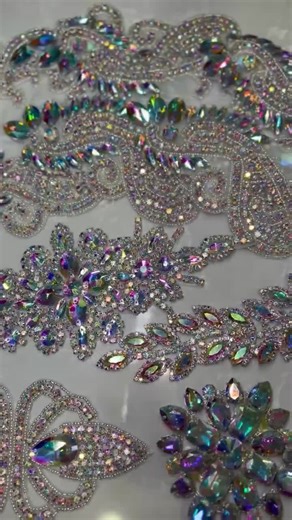 Sparkling Crystal AB Rhinestone Appliqués - Elegant Embellishments for Your Creations! - Etsy