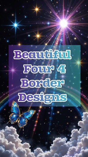 4 Simple Drawing Border Design for Project Front Page ✨Beautiful Drawing Ideas for Title Page Design