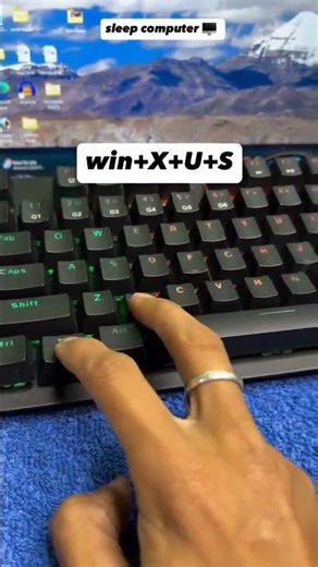 #shortcut key to sleep computer #youtubeshorts #shorts #viralvideo #subscribe