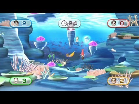 Wii Party minigame: Pearl Plunder 60fps