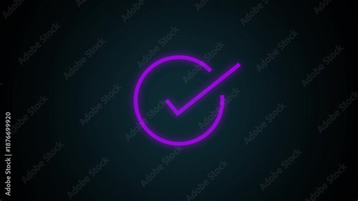 smooth green check mark animation that symbolizes approval, success, or task completion.