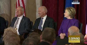 Vice President, Hillary Clinton, and Lawmakers Honor Harry Reid