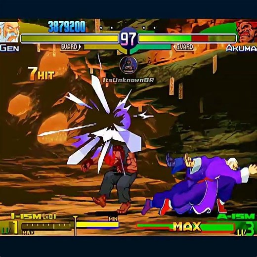 Gen at his strongest in Street Fighter Alpha 3 Max