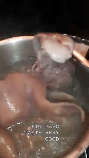 How to Cook The Perfect Giant Pig Ears with Garlic|Pig Recipe#shorts#pork