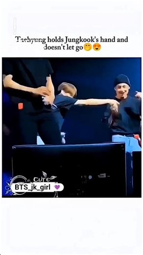 taehyung hold jungkook hand 🫢🫣 so cute 💜#boybandfandom #armyxbts #subscribe