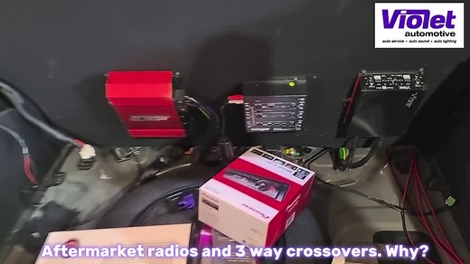 Car audio tech talk time at Violet Automotive. Today's topic is about aftermarket headlights and when is it OK to pair it with a 3 way crossover. In the video, the customer has entrusted sound shops selling products to give them the best advice. Here, the advice is a high spec Kenwood head unit that has 3 RCA out still needs a 3 way crossover. I seriously cannot find the logic as to why this would be the case. The customer is left with a headache to troubleshoot why they have line noise, which c