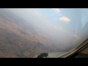Cockpit Video of BAe-146 Air Tanker Retardant Drop with Lead Plane.