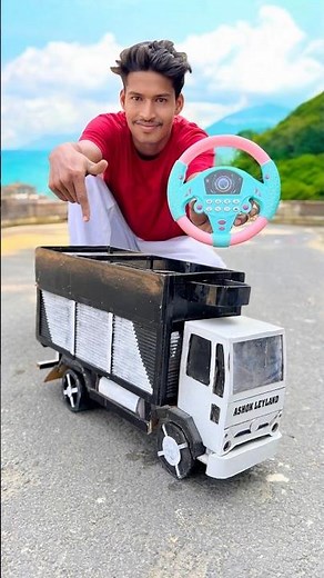 Rc remote control truck 🚚 Homemade Unboxing & testing