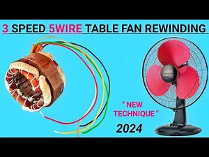 3 speed 5wire table fan winding and connection full information in this video