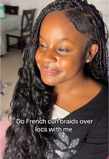 Boho French Curl Braids Tutorial for Locs