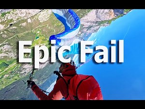 Paraglider Loses Control - 5 Collapses in 30sec