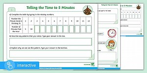 Interactive PDF: White Rose Maths Supporting Year 2: Summer Block 4 Time: Telling the Time to 5 Minutes