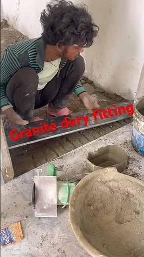 👍🏻Granite dery fitting 👌# #hindisong #Tiles #construction #viral #trending #qualityflooring