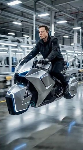 Elon Musk Reveals Futuristic Hover Bike Inside Tesla Factory | Next Gen EV Innovation