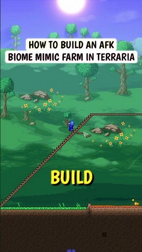 How To Build An AFK Biome Mimic Farm In Terraria...
