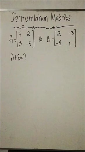 Matrix Addition? Here's How! #maths #mathstricks #shorts #matrix