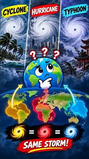 Cyclone vs Hurricane vs Typhoon — Are They Actually Different? 🌪️#pacific #cyclone #typhoon