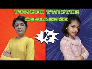 Tongue Twister Challenge 😜 | Big Sister vs Little Sister | Fun Family Challenge