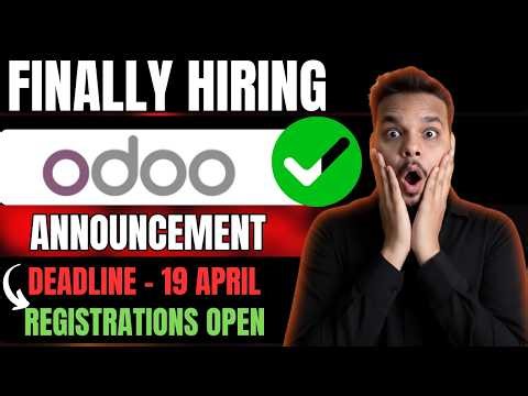 Finally Odoo Hiring Challenge - Hackathon Announced | All Batches | Off Campus Hiring Drive