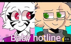 Baby hotline meme//piggy (read description)