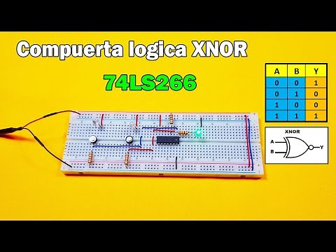 Basic digital electronics, XNOR logic gate, IC 74LS266