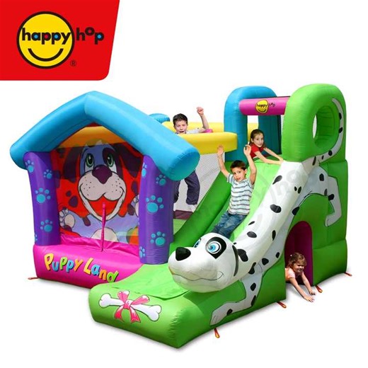 Happy Hop 9109 Children's Cartoon Inflatable Bouncer with Slide Bouncy Castle Combo Toy Inflatable Toy