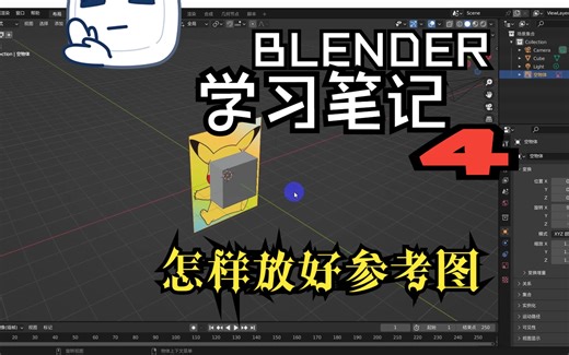 （初学BLENDER笔记）4怎样放好参考图