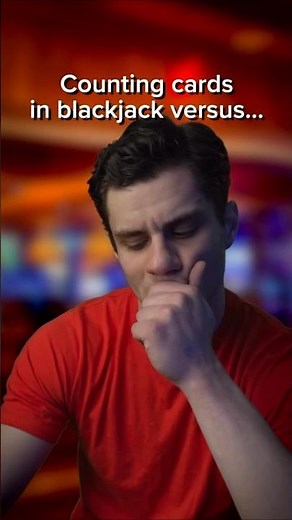 Counting Cards in Blackjack vs Poker 😅#poker #blackjack #casino #comedy