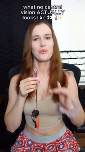 1.2K views · 1K reactions |  what central vision loss ACTUALLY looks...