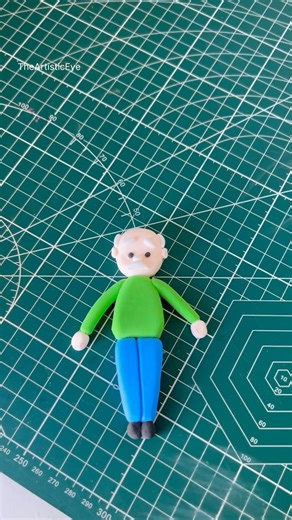 How to make fondant old man👴 #diy #old #man #fondant #easy #tricks #artistic #craft #clay #art #fyp