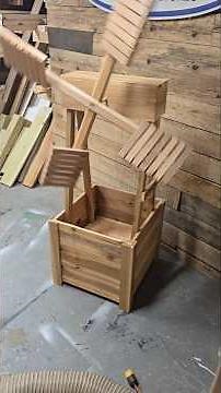 How to build a windmill planter #woodworking #woodworkingproducts #diywoodworking
