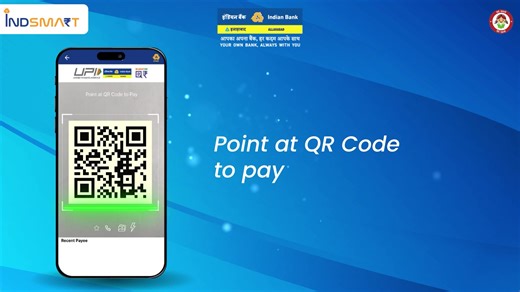 98K views · 771 reactions | No login, no delay. Just scan and pay with IndSMART. Watch how easy it is to make instant payments using your IndSMART app. From scanning the QR to entering your UPI PIN, the entire process is quick, simple, and secure. Learn the step-by-step journey in this video and start to pay the smarter way. #IndSMART#ScanandPay | Indian Bank | Facebook
