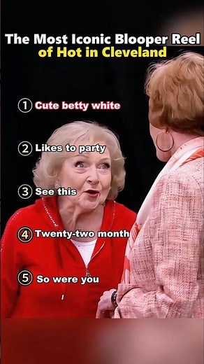 The most lconic blooper reel of hot in cleveland.#bettywhite #funny #celebrity