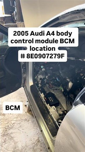 2005 Audi A4 body control module BCM part number 8E0907279F location on car