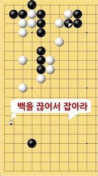 백을 끊어서 잡아라! 한 수의 급소를 찾아라 칠전팔기 타이젬 바둑5단 바둑기보입니다 #바둑두기 #바둑초보 #바둑배우기 #gameplay #games #실제둔바둑보기 #게임 #왕초보
