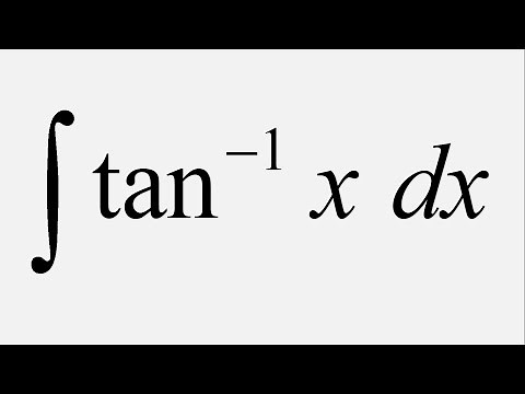 Integration by Parts: Integral of tan^-1(x) dx